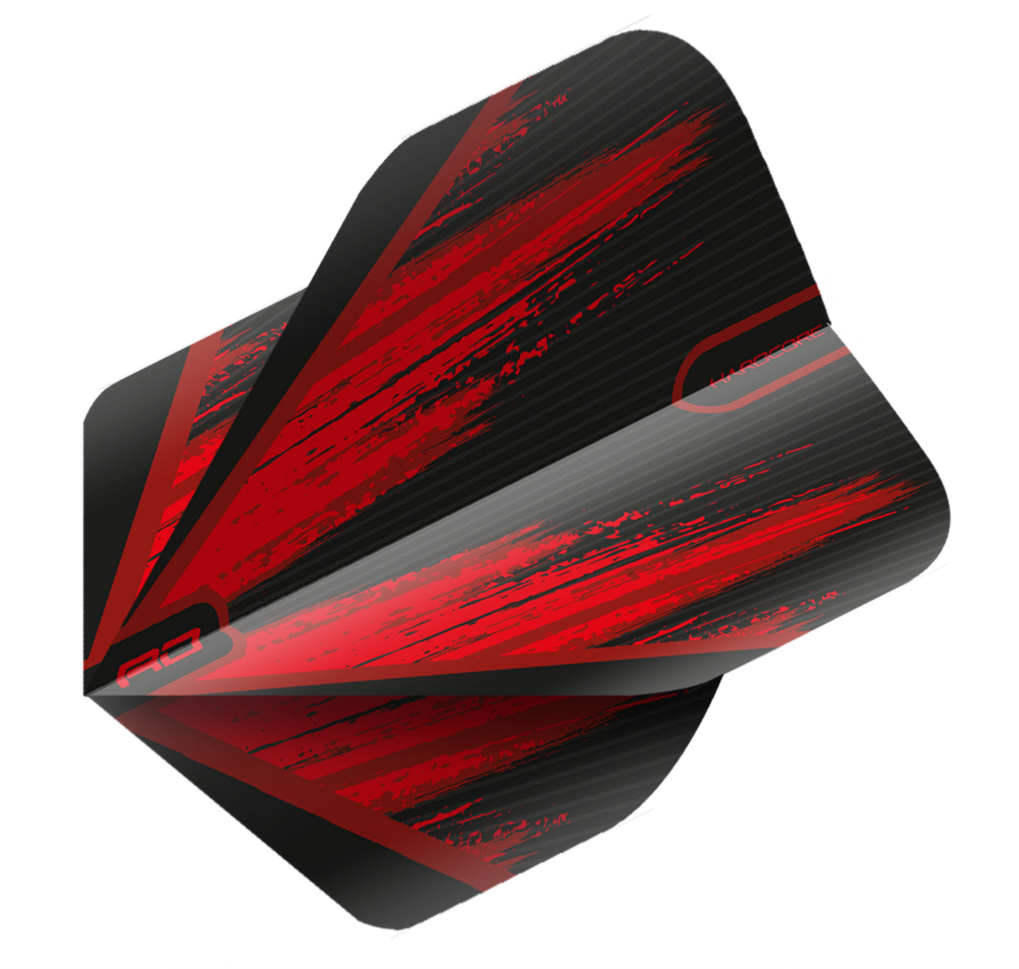 Red Dragon - Hardcore Black Red V2 Standard Flights 1 Set = 3 Stück