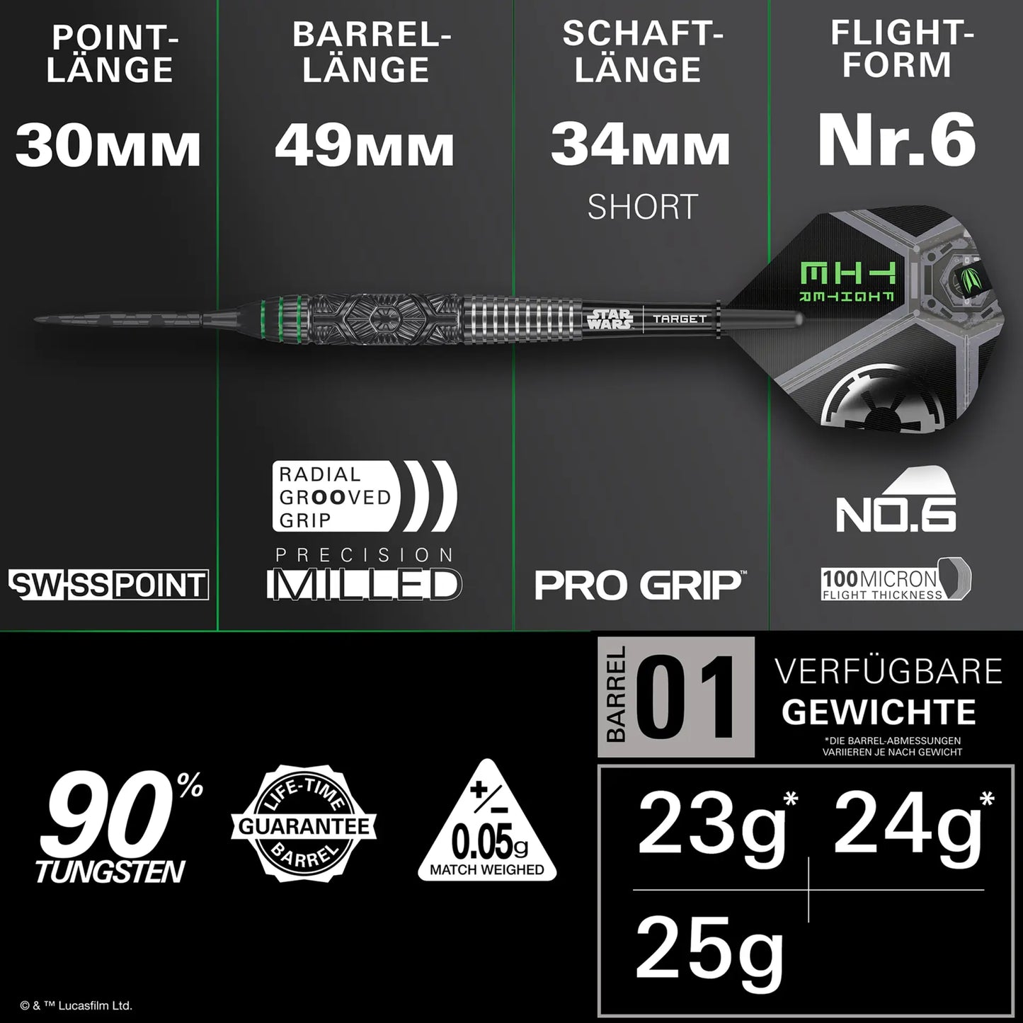 Target Swiss Point Star Wars Tie Fighter Steeldart