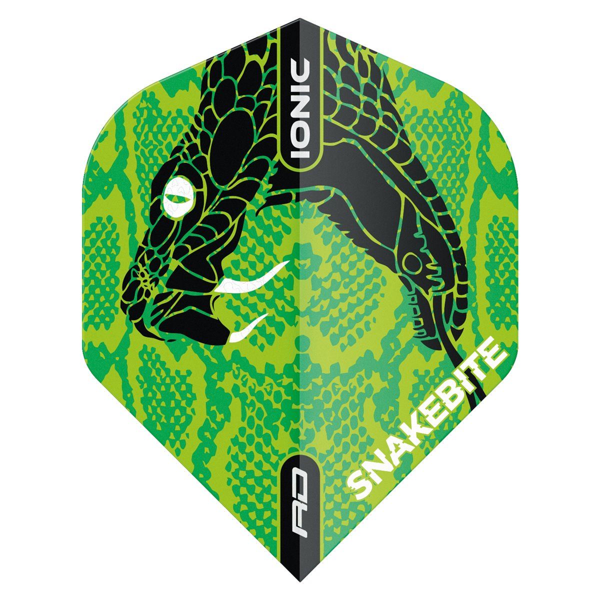 RedDragon Hardcore Ionic Peter Wright Snakebite Grün Head Flights