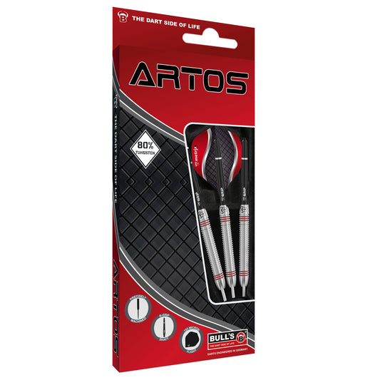 BULL'S Artos AR3 Steeldart, Red 80% Tungsten