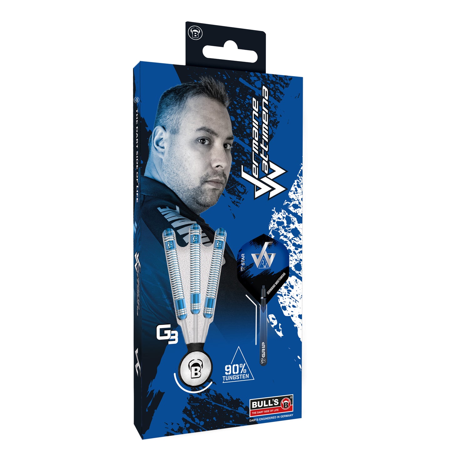 BULL'S Jermaine Wattimena G3 Steel Dart, 90 % Tungsten