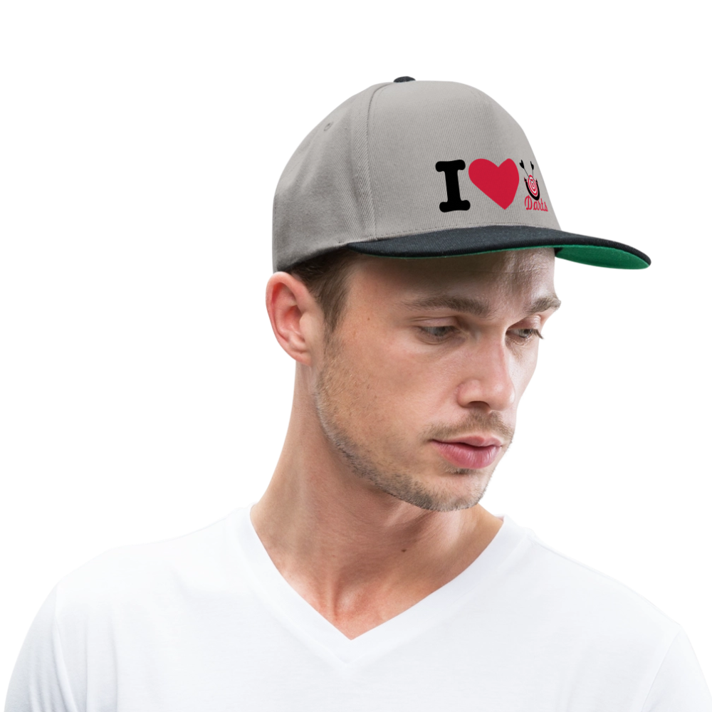 I Love Darts Cap - Graphit/Schwarz