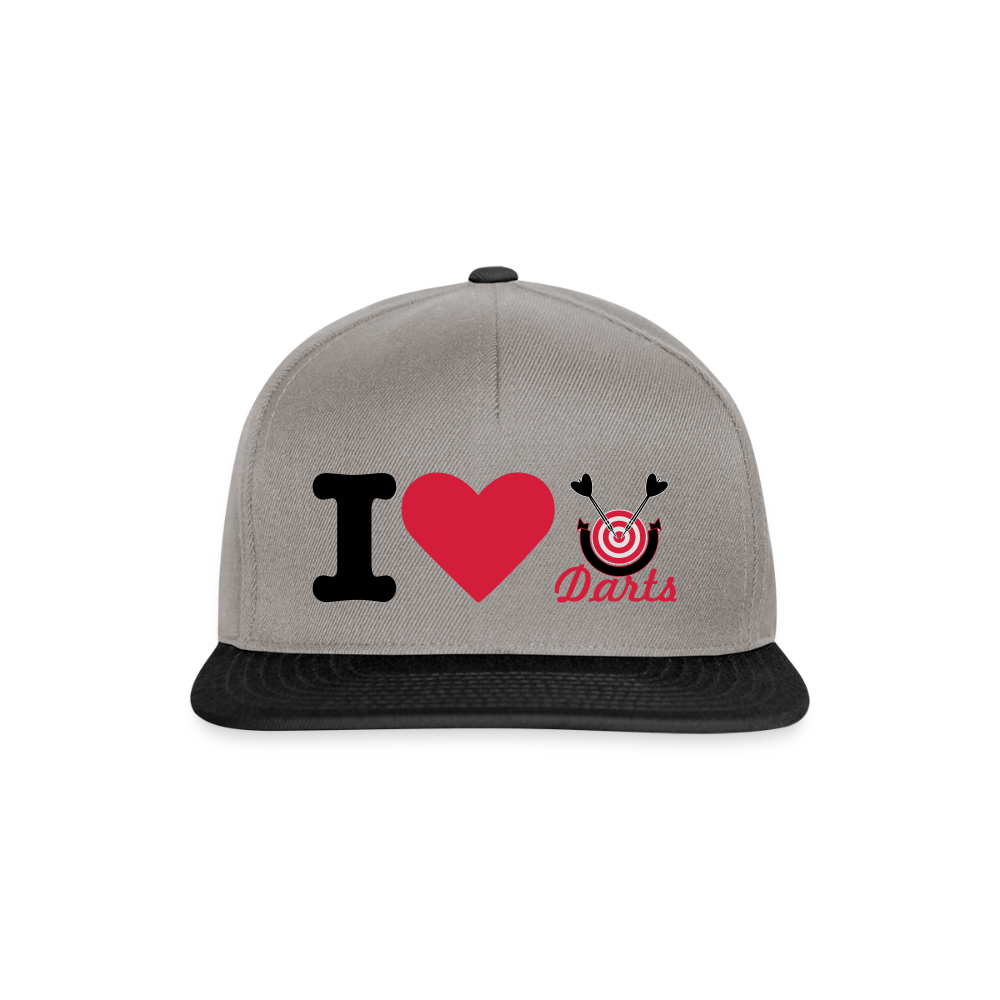 I Love Darts Cap - Graphit/Schwarz