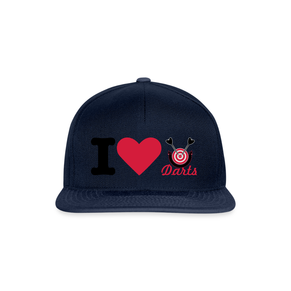 I Love Darts Cap - Navy/Navy