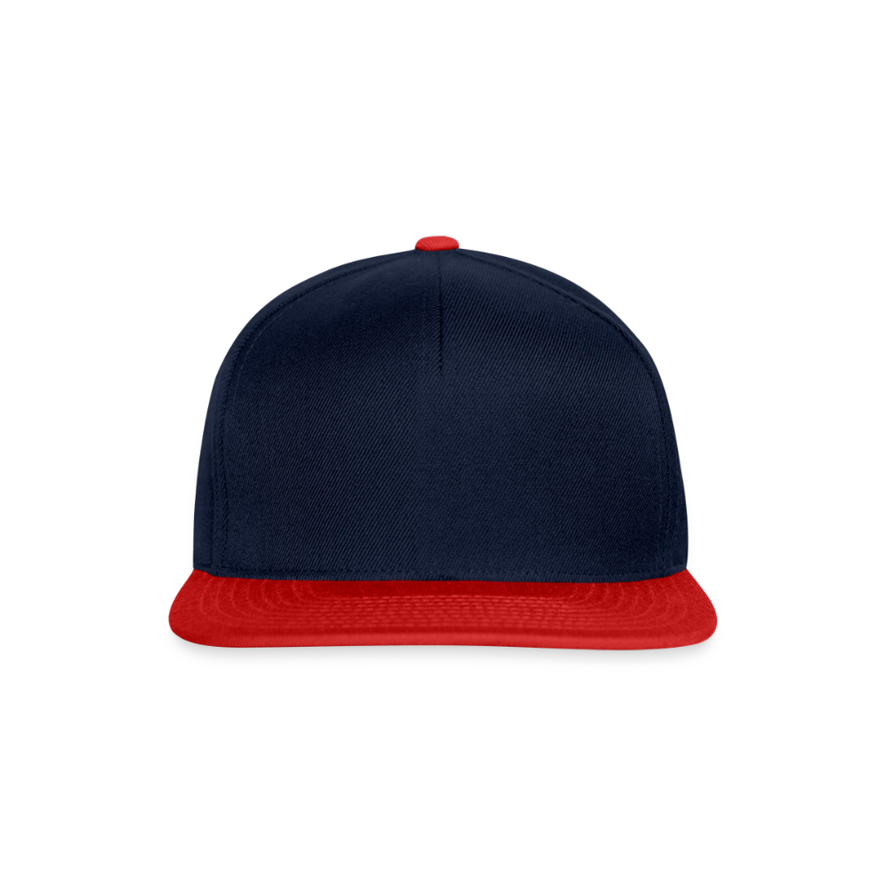 Snapback Cap - Navy/Rot
