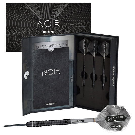Unicorn Gary Anderson Noir Phase 6 - Deluxe Steel Darts