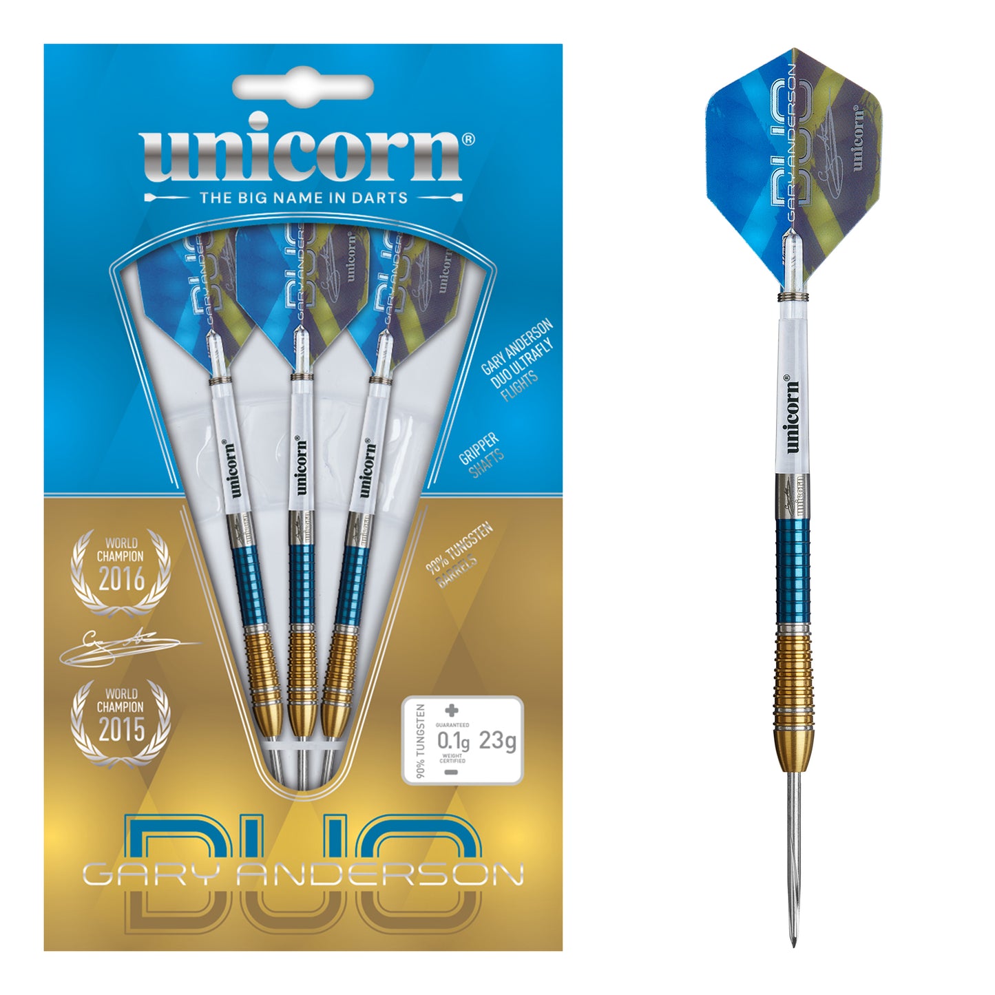 Unicorn Gary Anderson Phase 6 Duo  Steel Darts 90% Tungsten