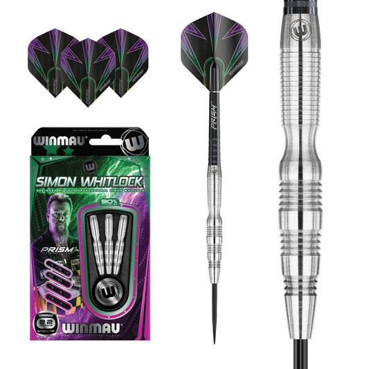 Winmau Simon Whitlock Steeldart Silver Colour