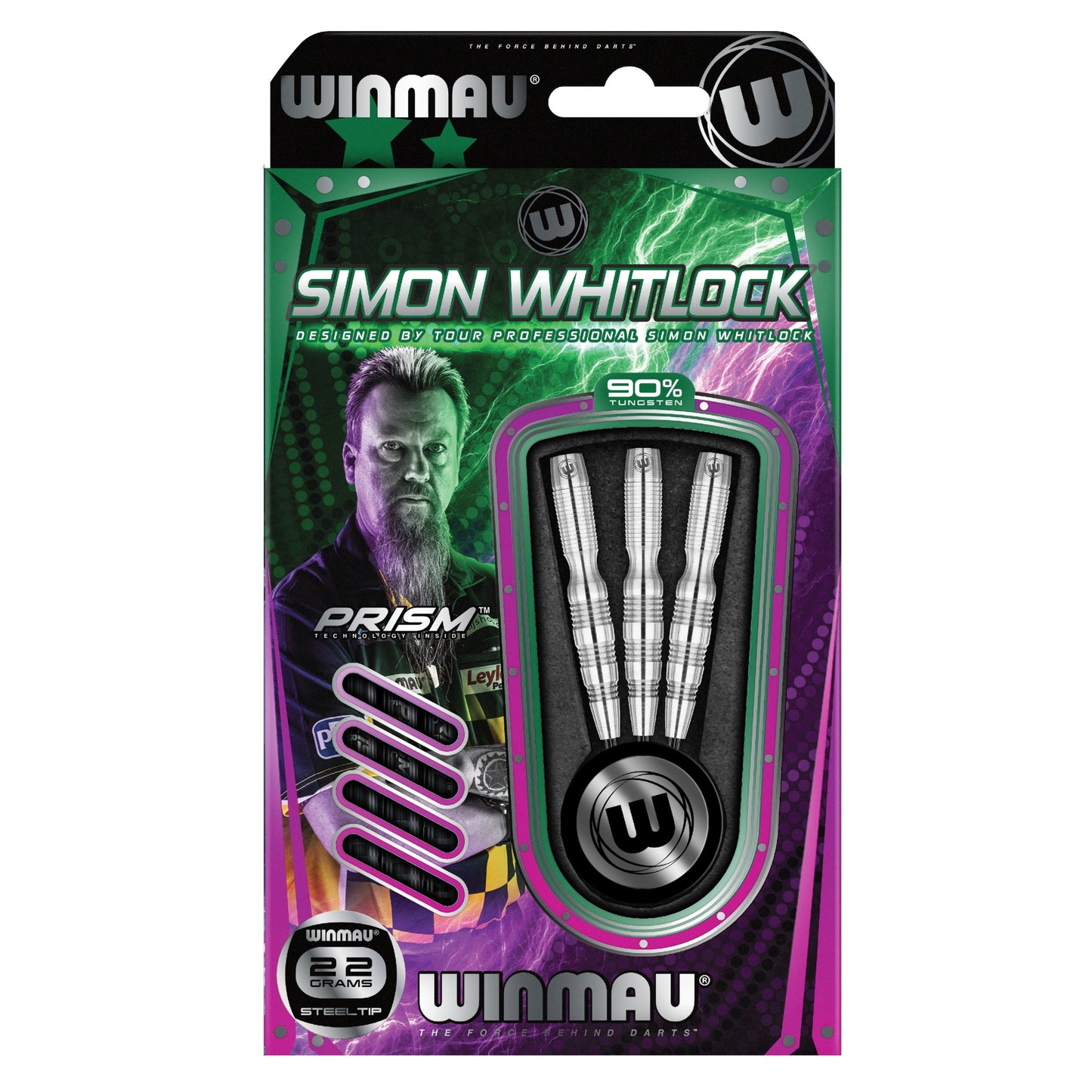 Winmau Simon Whitlock Steeldart Silver Colour