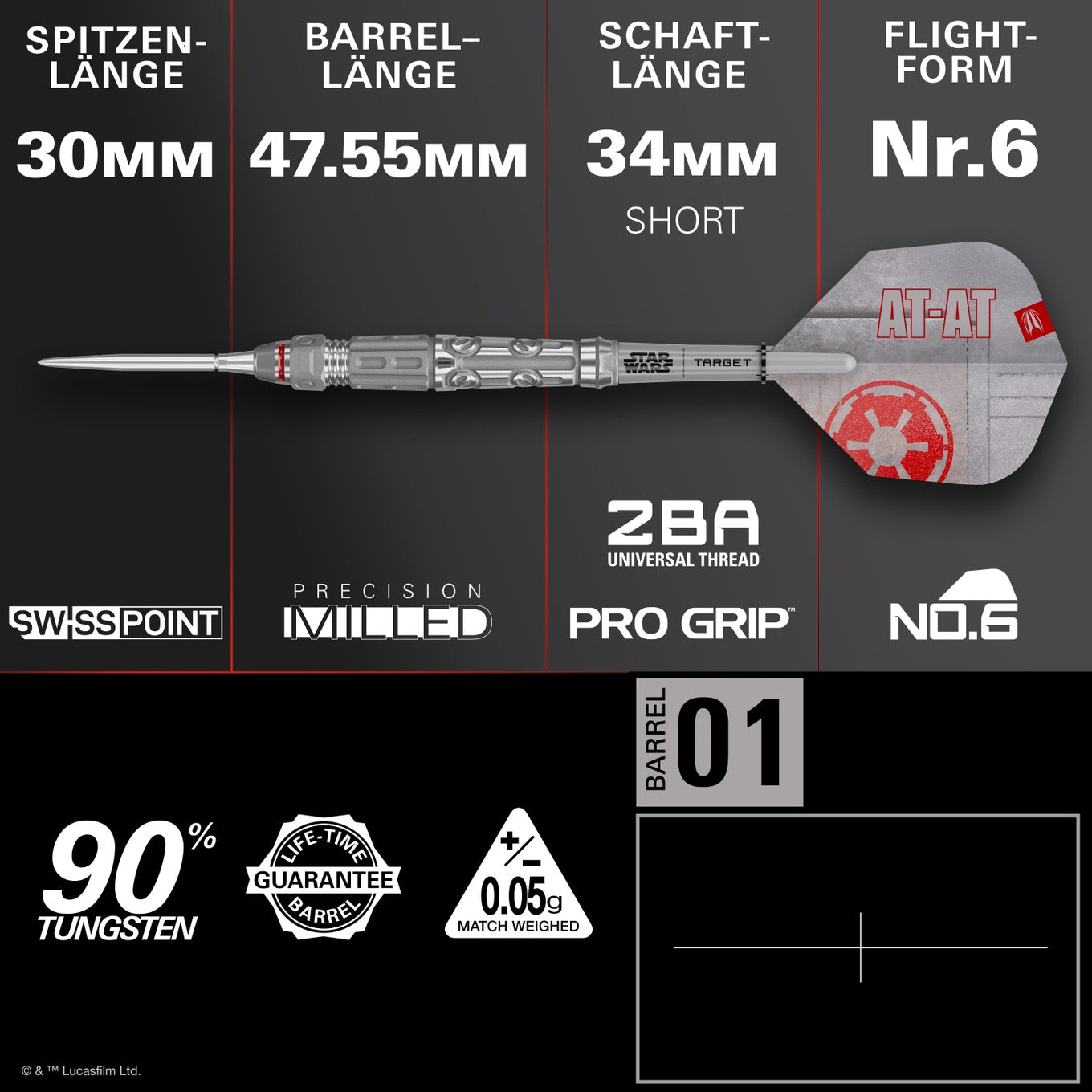 Target Star Wars AT-AT Swiss Point Steeldarts