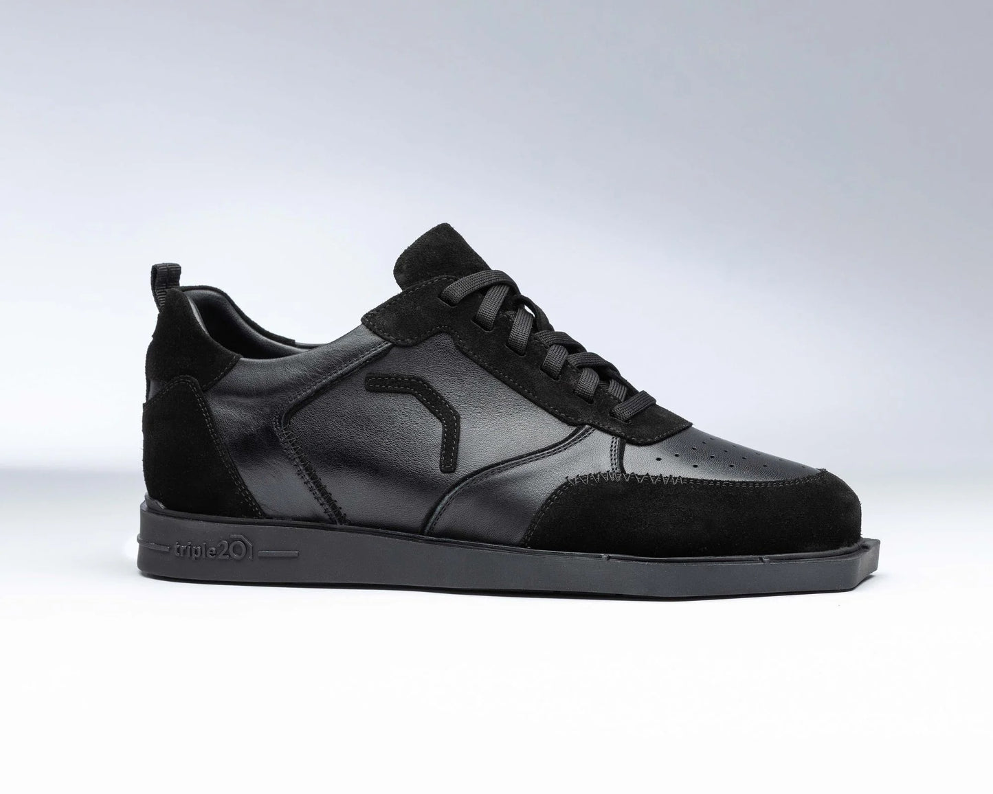 Triple20 Dartschuhe Leder Schwarz