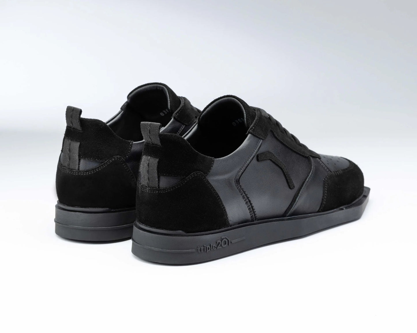 Triple20 Dartschuhe Leder Schwarz