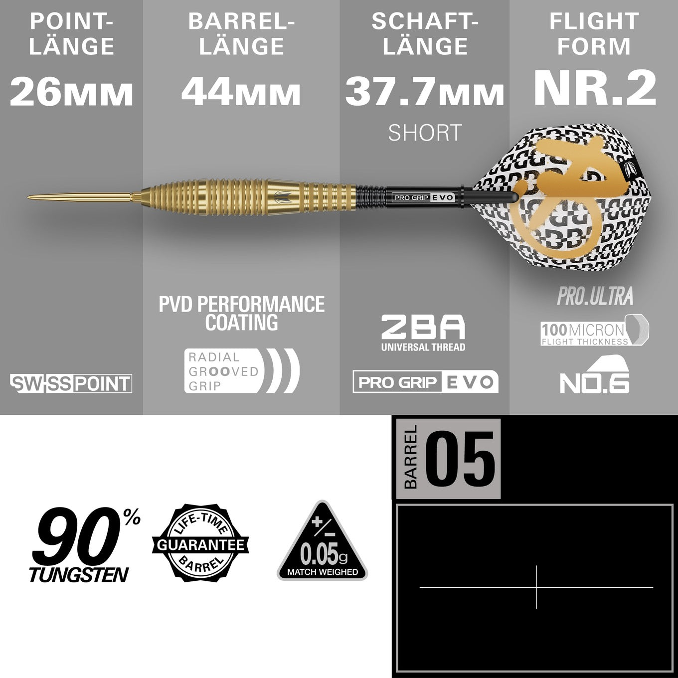 Target Bolide Envy 05 Swiss Point Steeldarts