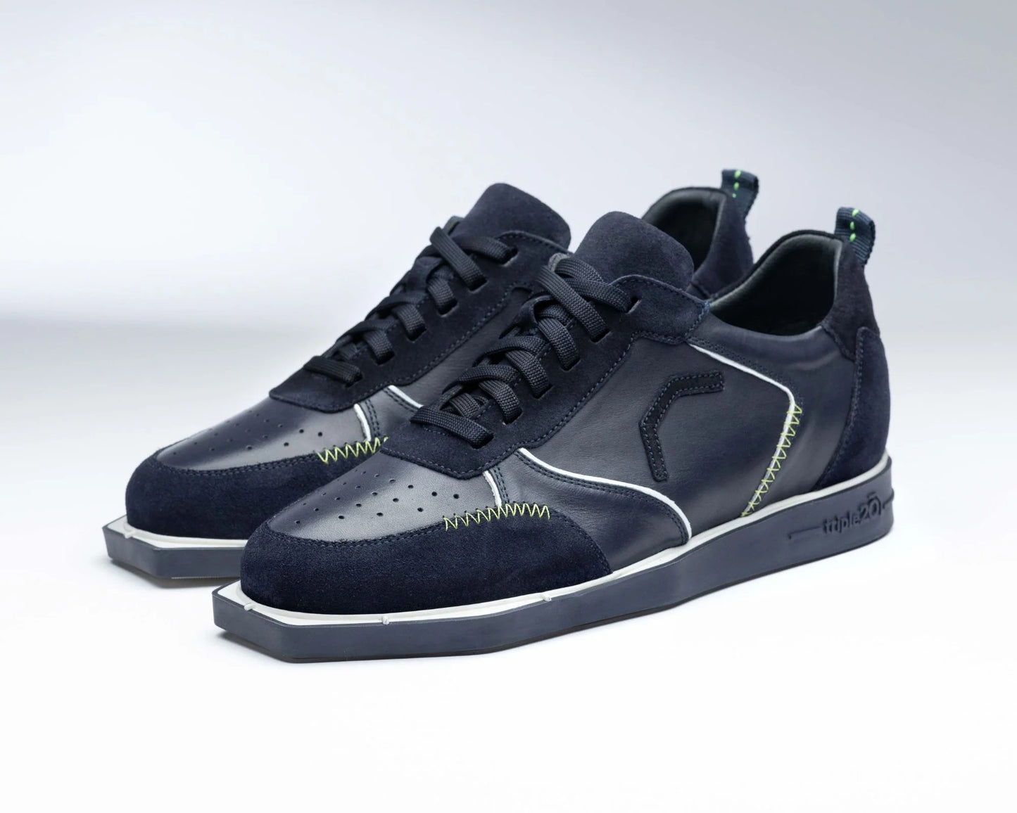 Triple20 Dartschuhe Leder Blau/Weiß