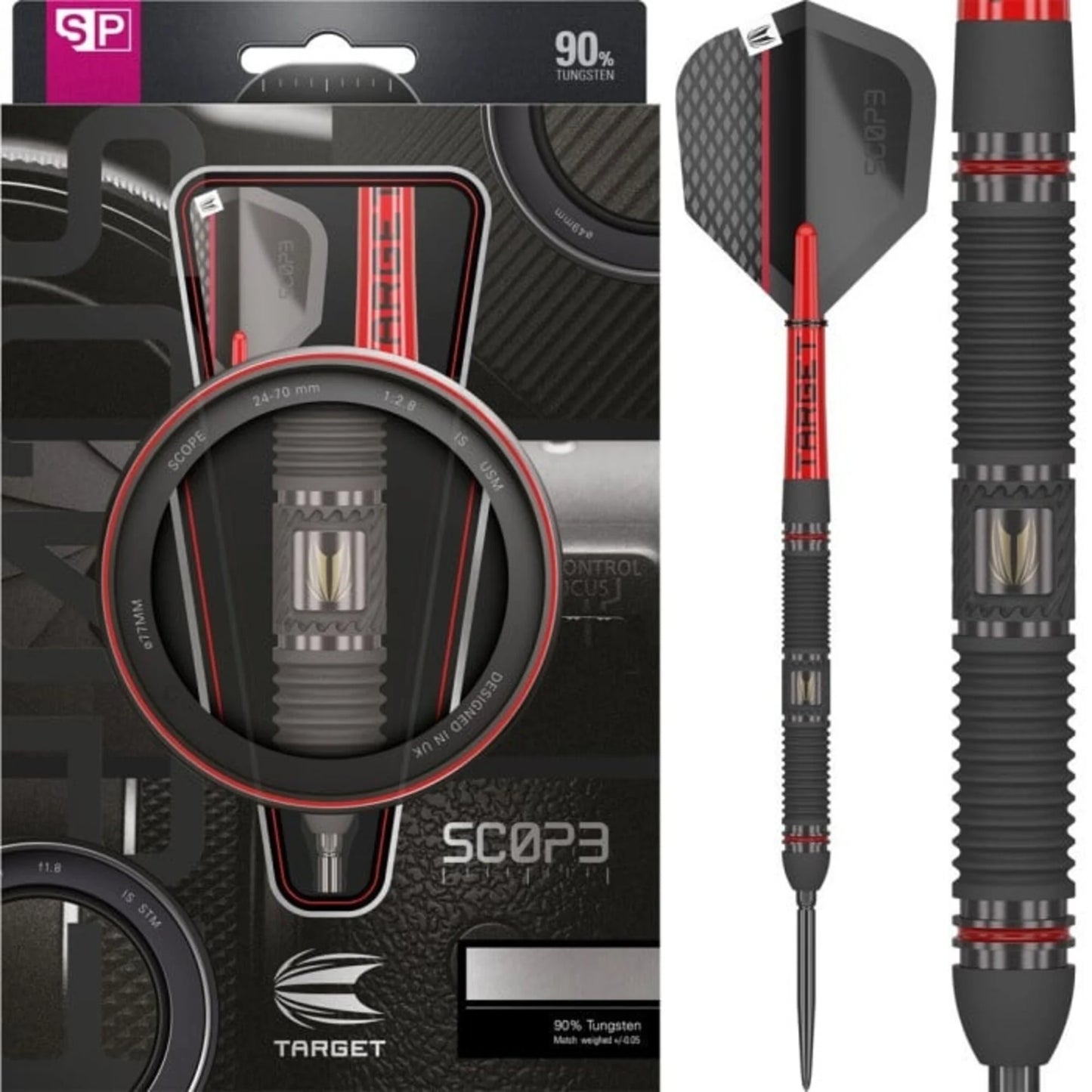 Target - Scope 01 Swiss Point Steeldarts - 90% Tungsten