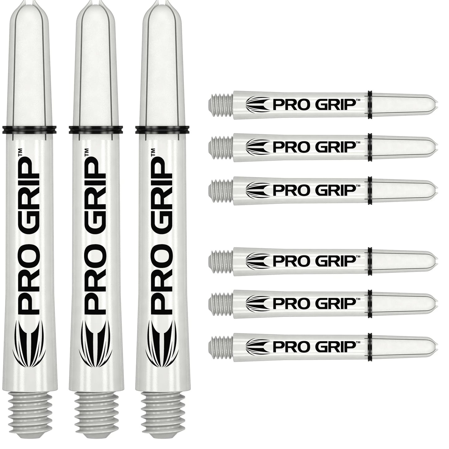 Target - Pro Grip Shafts - 3 Sets - Weiß Länge 44,5 mm