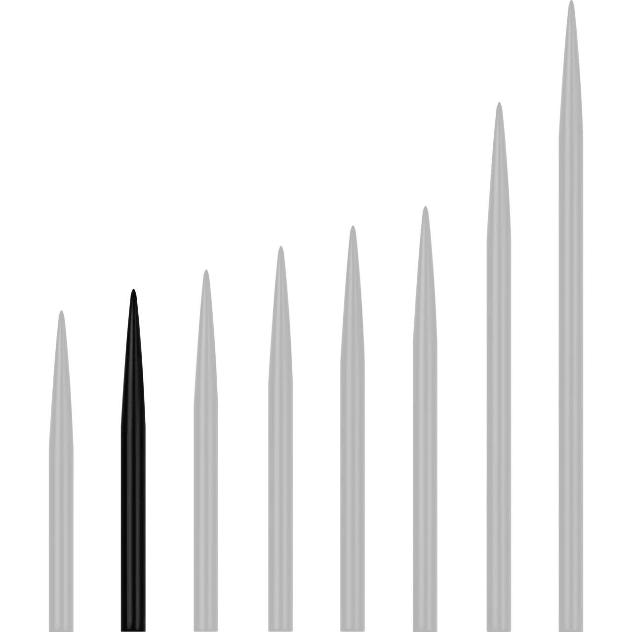 Mission - Glide Point Steeldartspitze - Schwarz