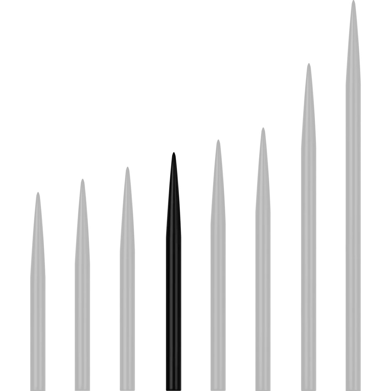 Mission - Glide Point Steeldartspitze - Schwarz