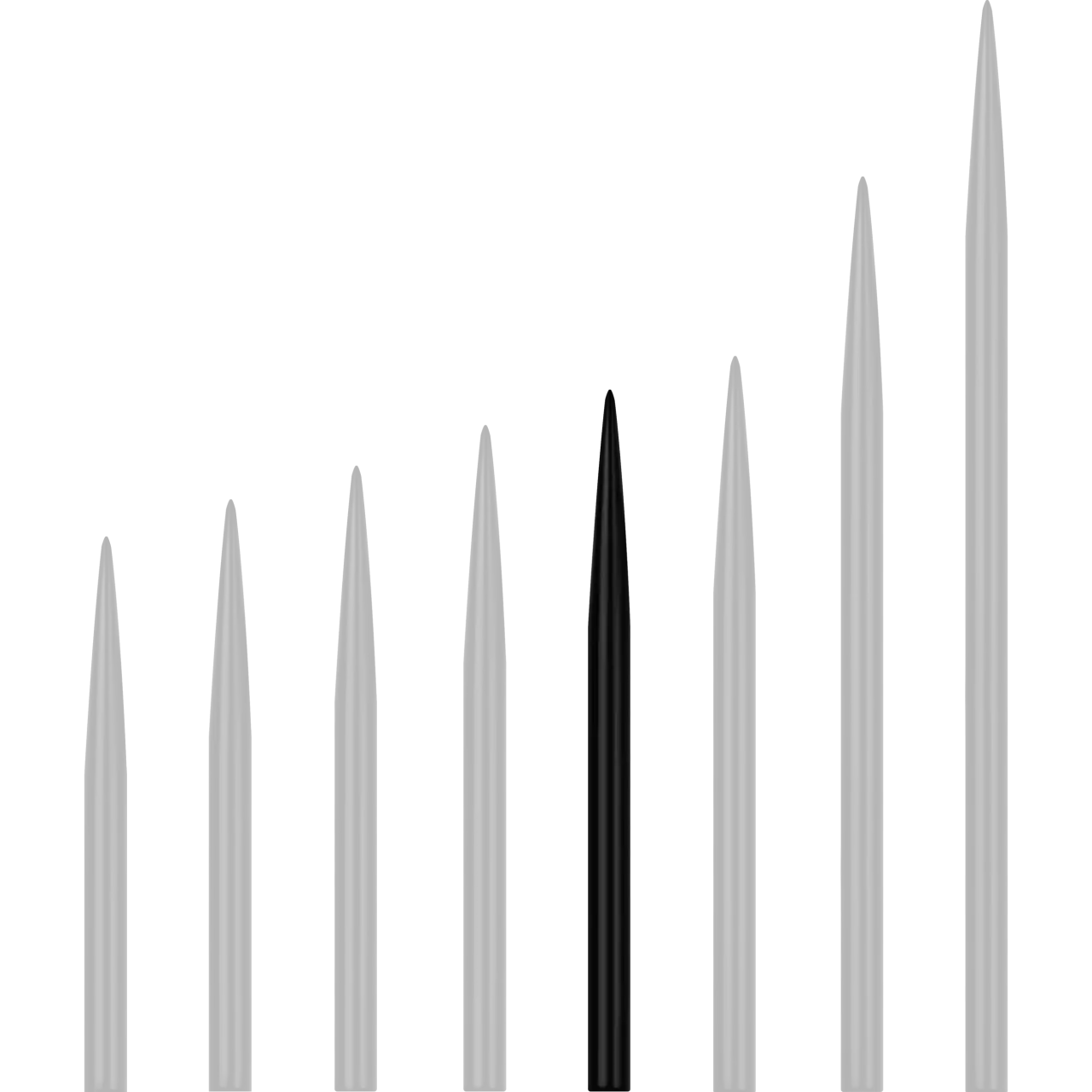 Mission - Glide Point Steeldartspitze - Schwarz
