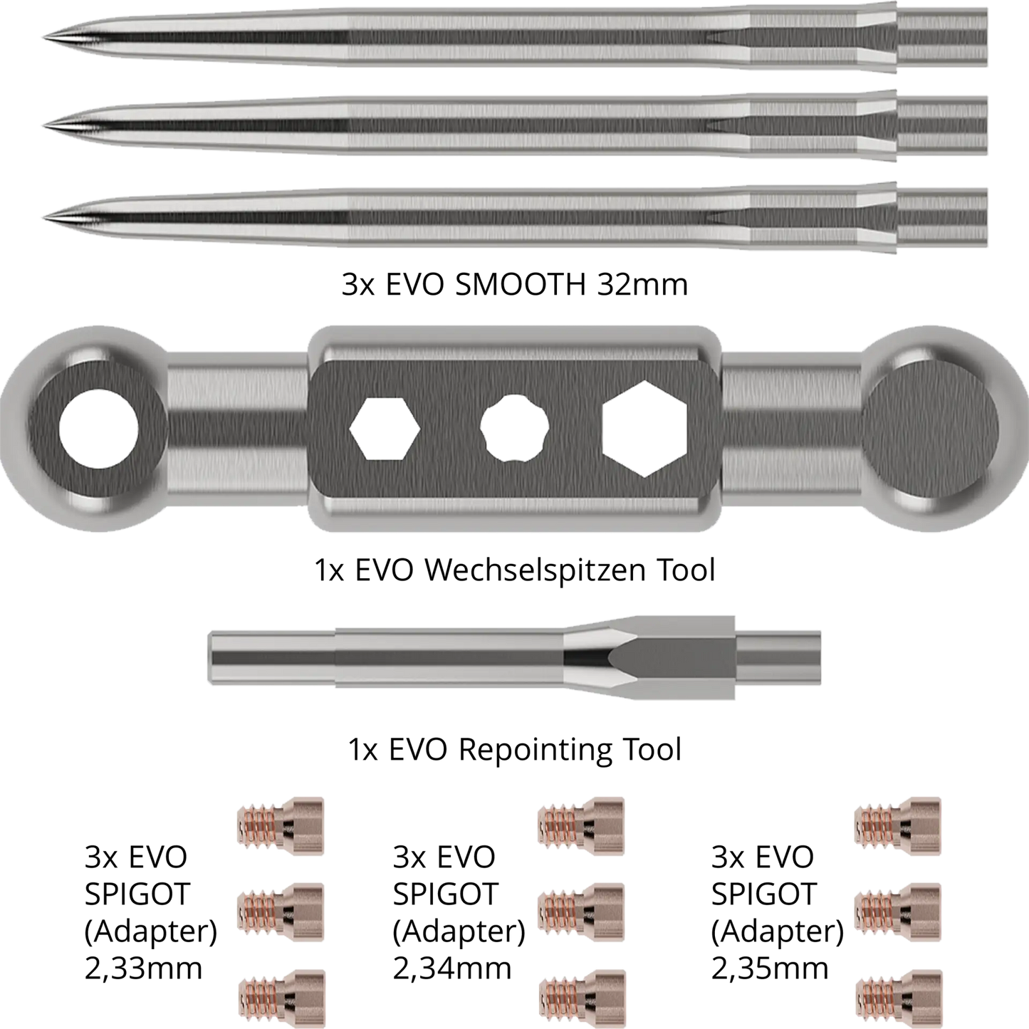Caliburn EVO Starter Kit EVO-System Wechselspitzen