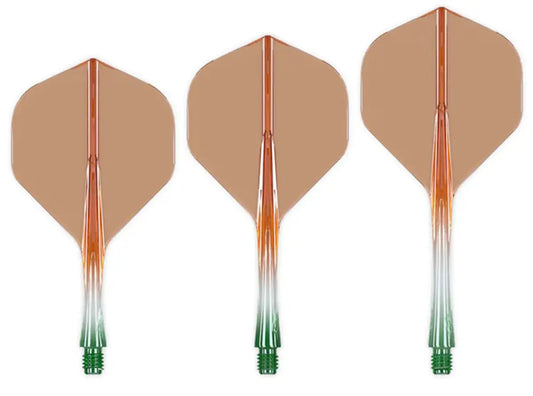 Caliburn SUP Shaft/Flight System Standard No2 Two Tone Grün/Orange