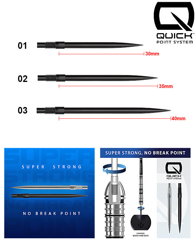 Harrows Quick Point Steeldartspitzen
