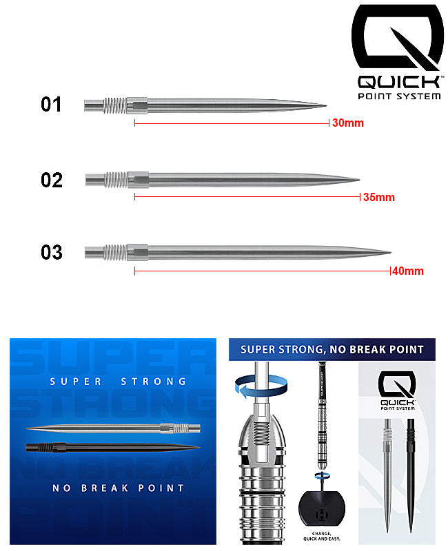 Harrows Quick Point Steeldartspitzen