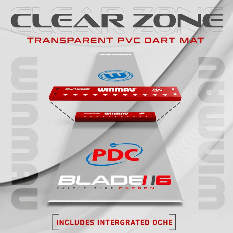 Winmau - PDC Clearzone Dartmatte mit Oche