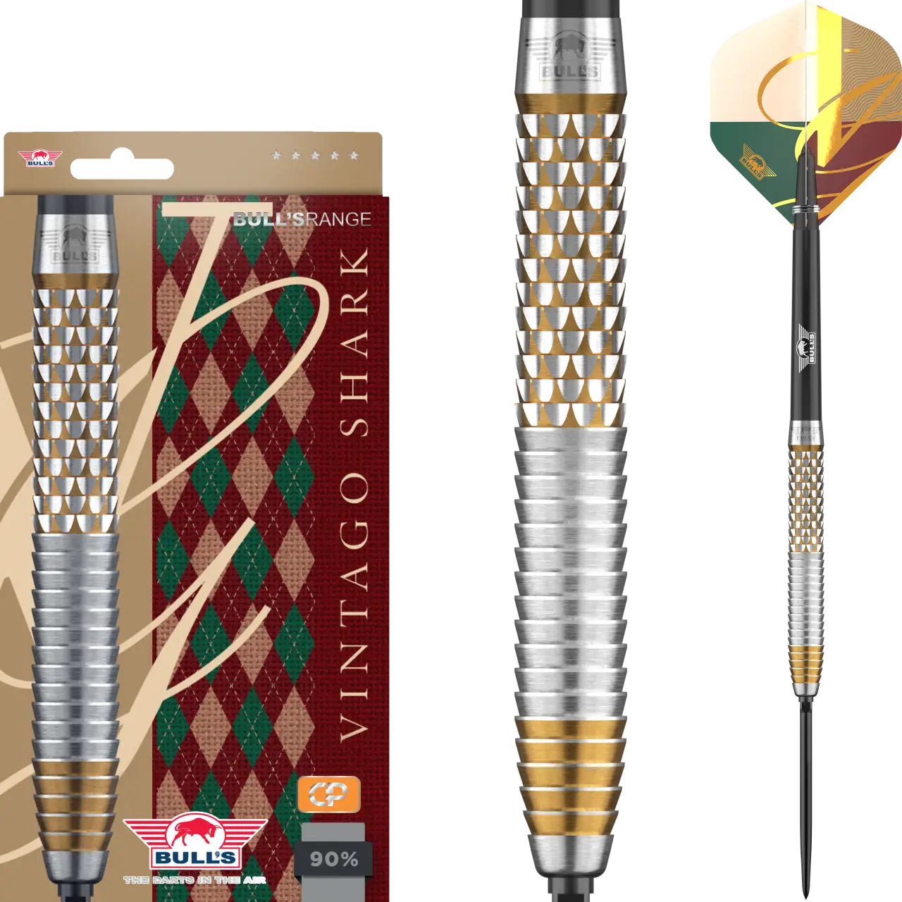 Bull's Vintago Shark CP Steeltip 90%