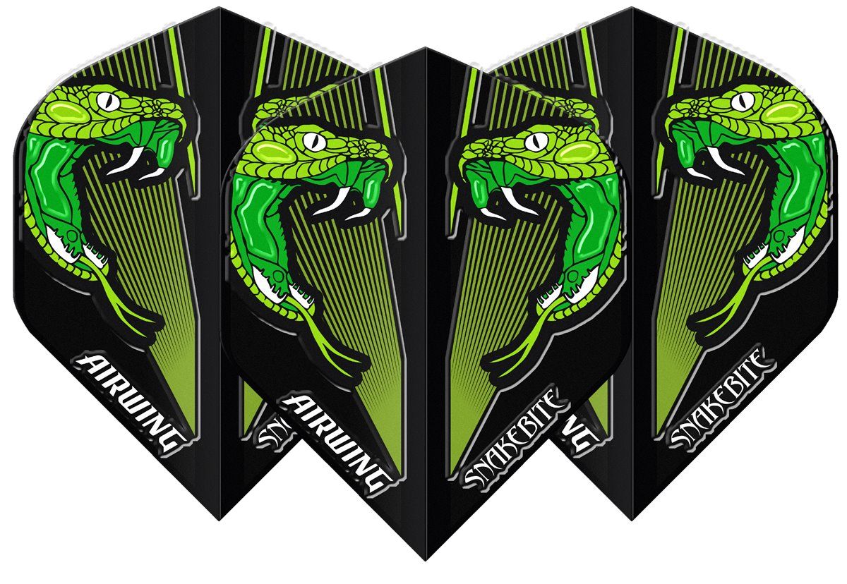 Reddragon Airwing Peter Wright Snakebite Grün Dart Flights Standard