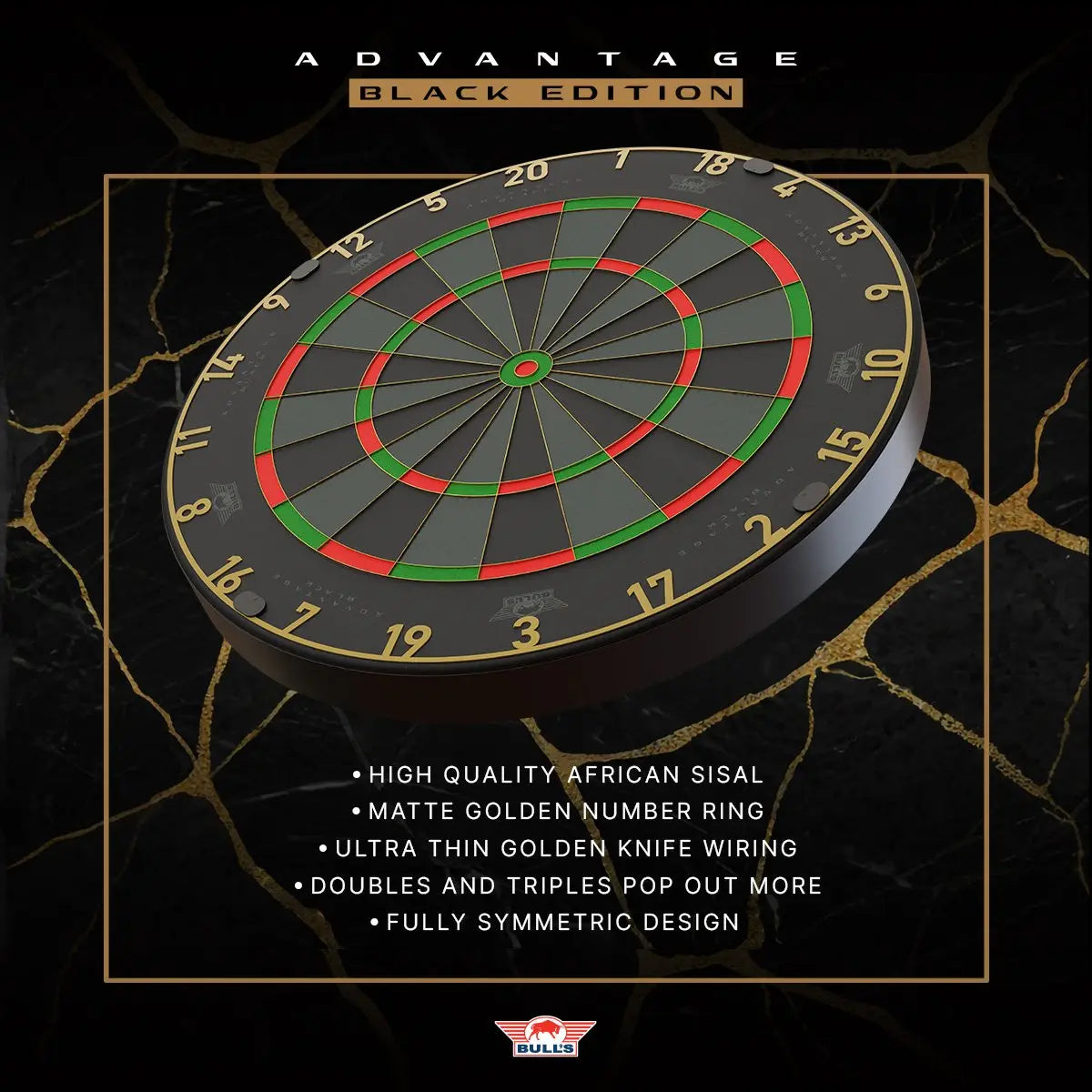 Bull's NL Advantage Black Dartboard