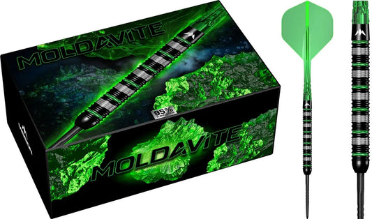Mission Moldavite Black & Green 95% Steeldarts