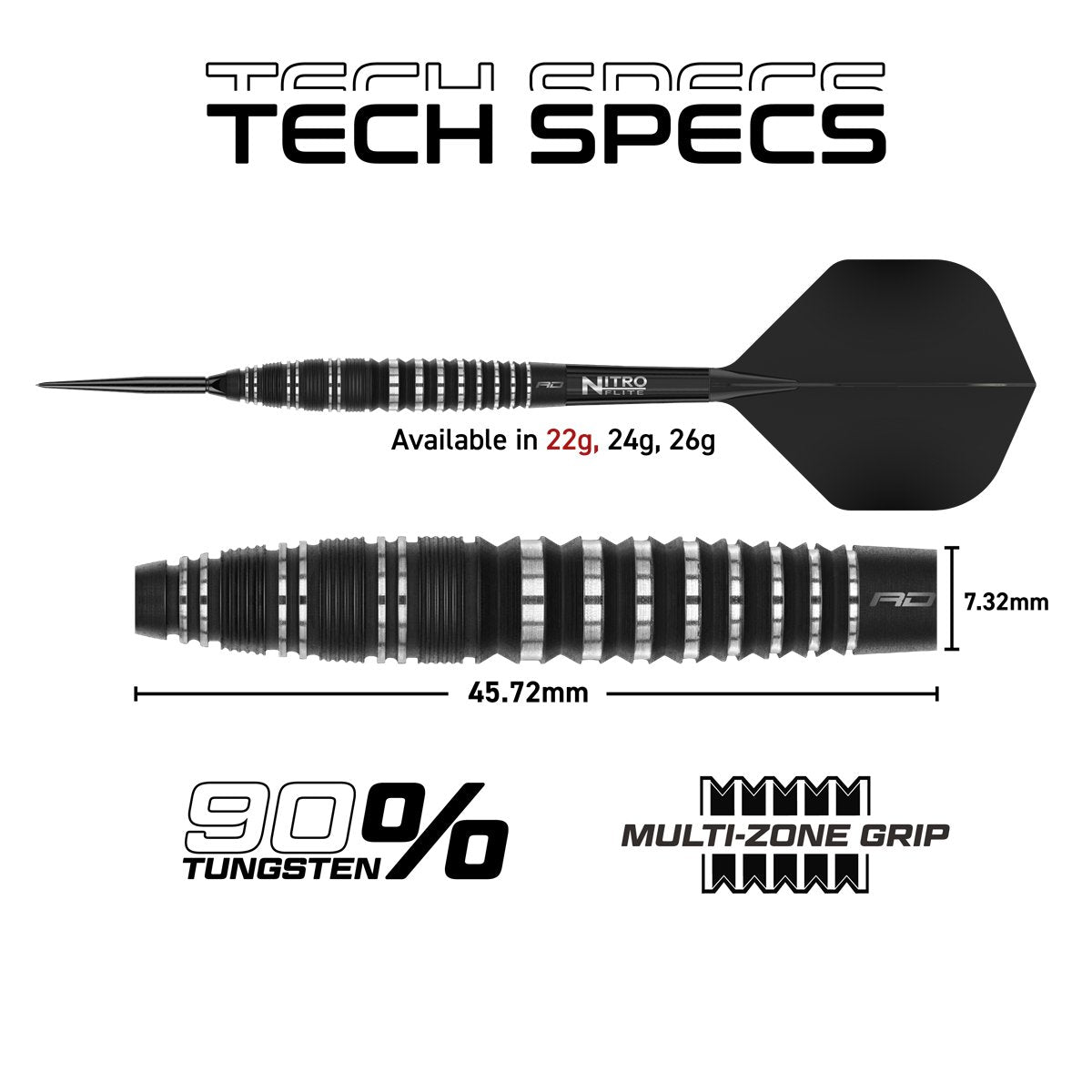 Reddragon Sable Bomb Switch Point 90% Steeldarts