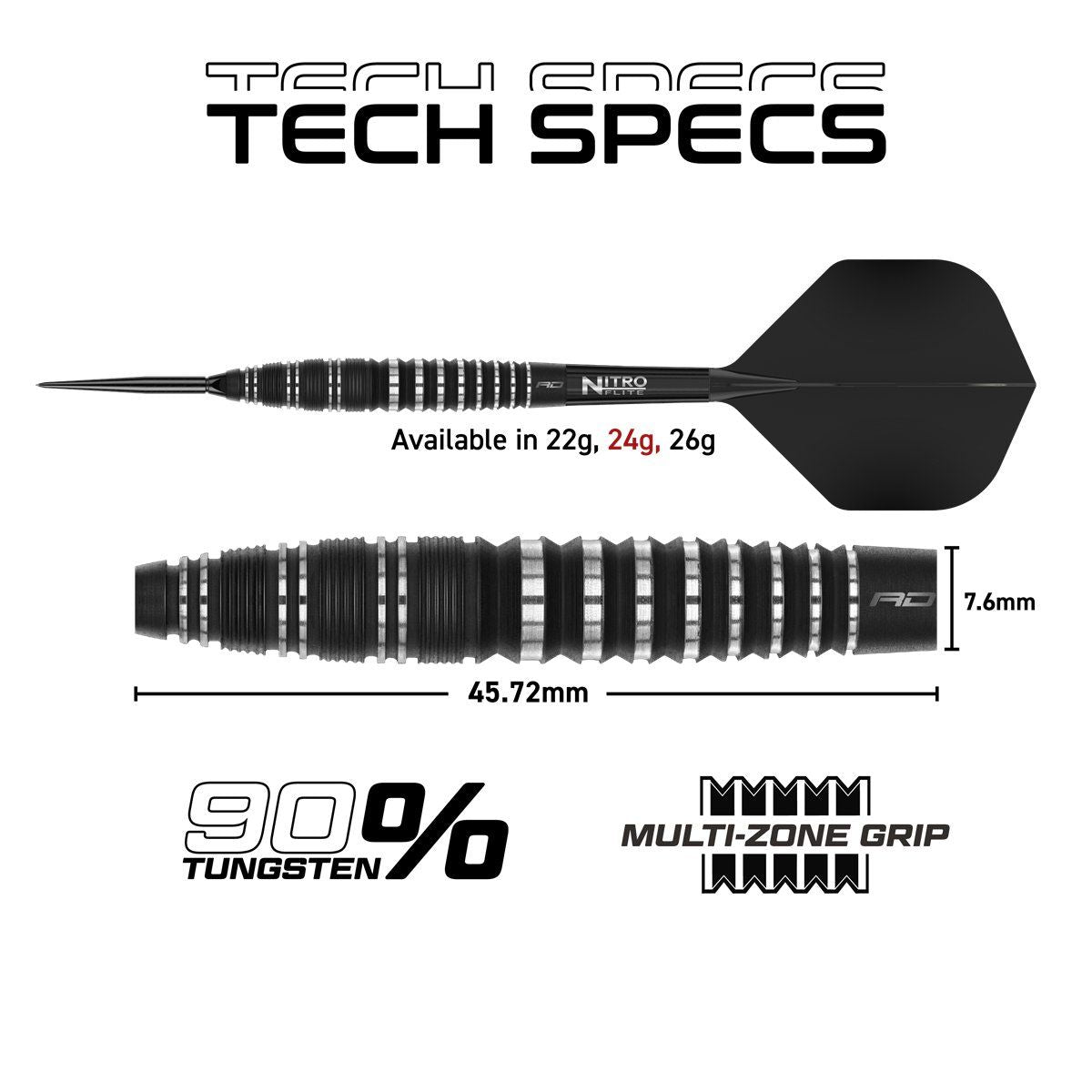 Reddragon Sable Bomb Switch Point 90% Steeldarts