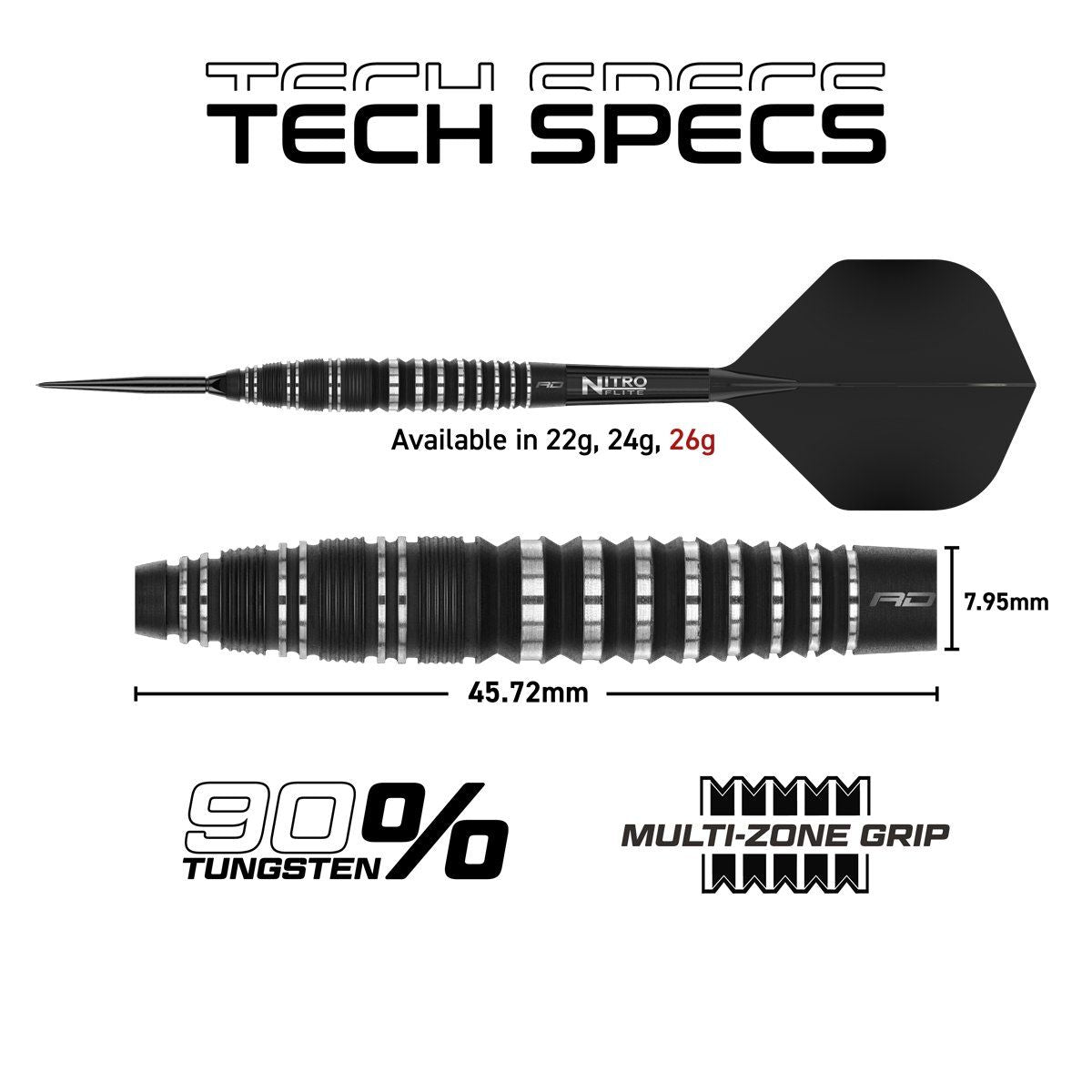 Reddragon Sable Bomb Switch Point 90% Steeldarts