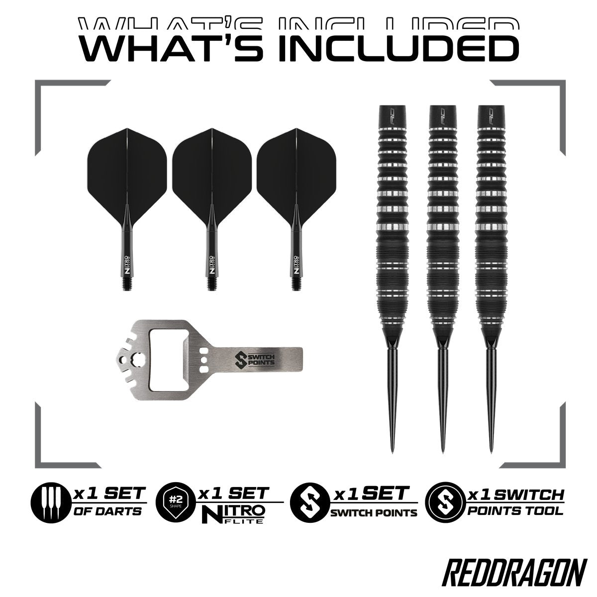 Red Dragon Sable Torpedo Switch Point 90% Steeldarts