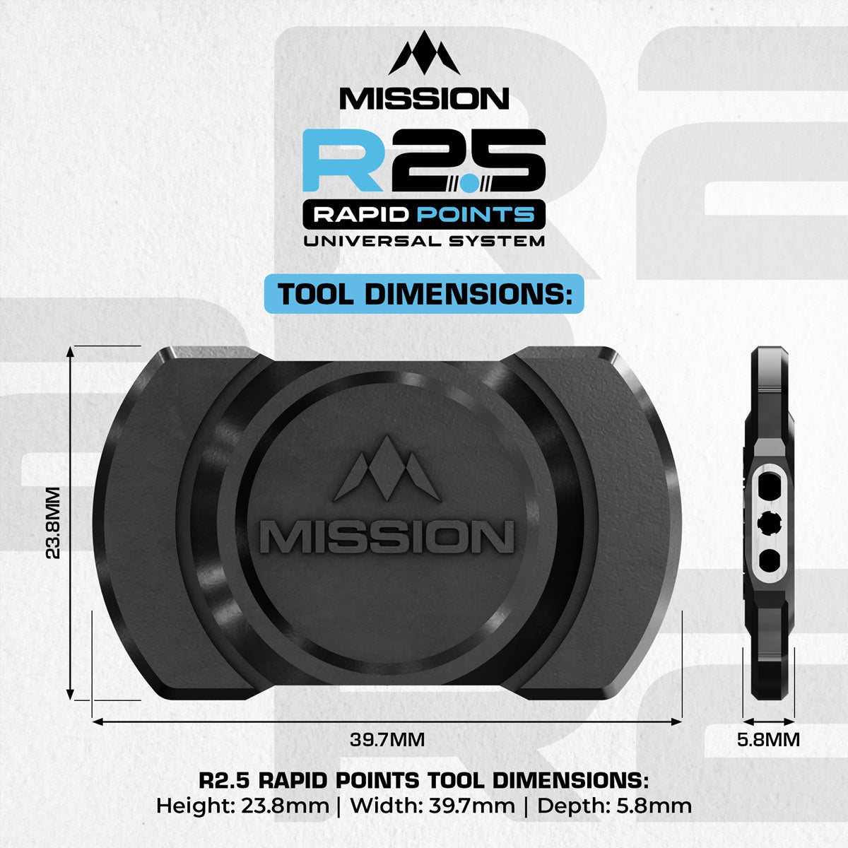 Mission R2.5 Rapid Point Tool Wechseltool