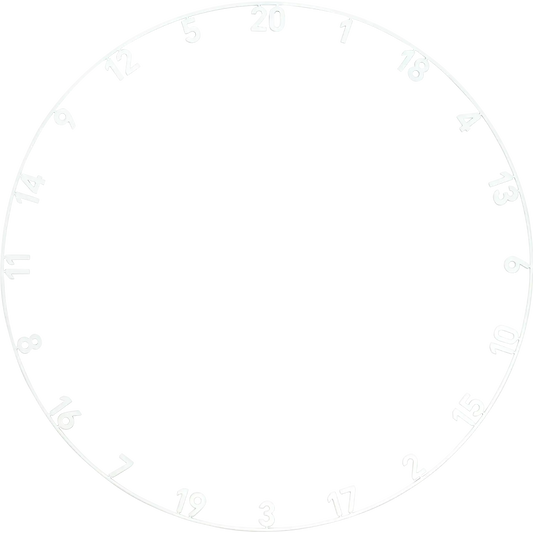 Precise180 - One Piece Lasercut Zahlenring Classic White