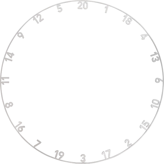 Precise180 - One Piece Lasercut Zahlenring Gunmetal