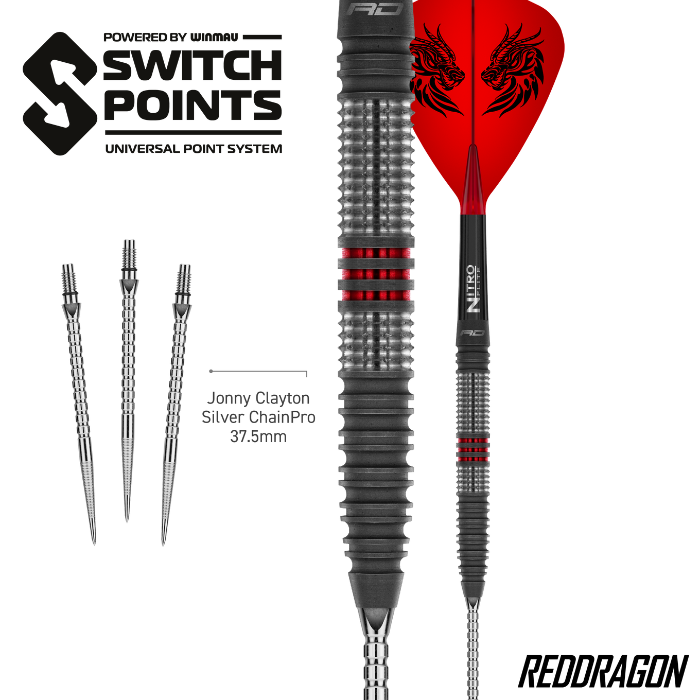 Red Dragon Jonny Clayton Hireath Switch Point Steeldarts