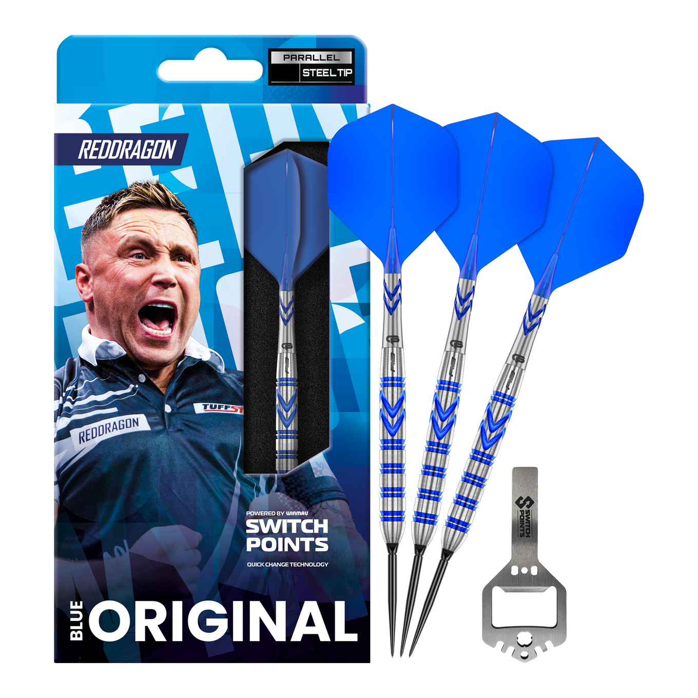 Red Dragon Gerwyn Price Blue Original Switch Point Steeldarts