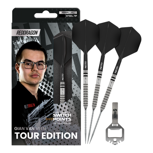 Red Dragon Gian Van Veen Tour Edition Switch Point Steeldarts - 21g