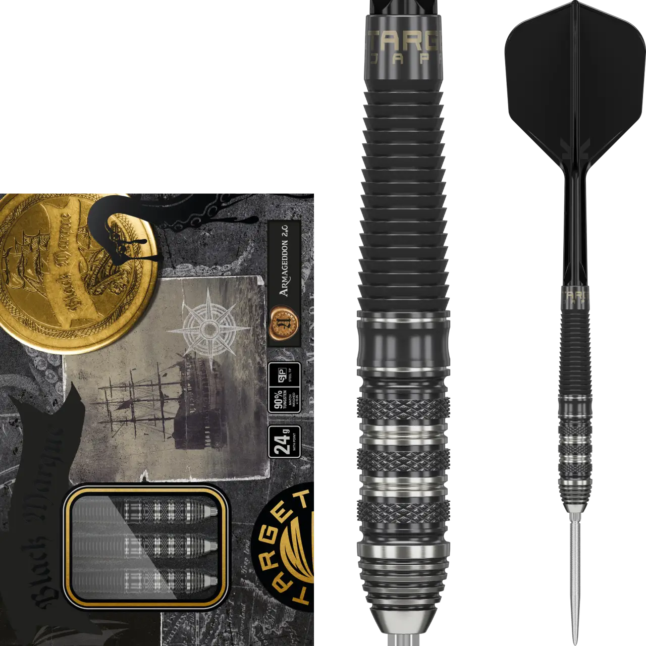 Target Japan Swiss Point Black Marque Armageddon G2 Steeldart