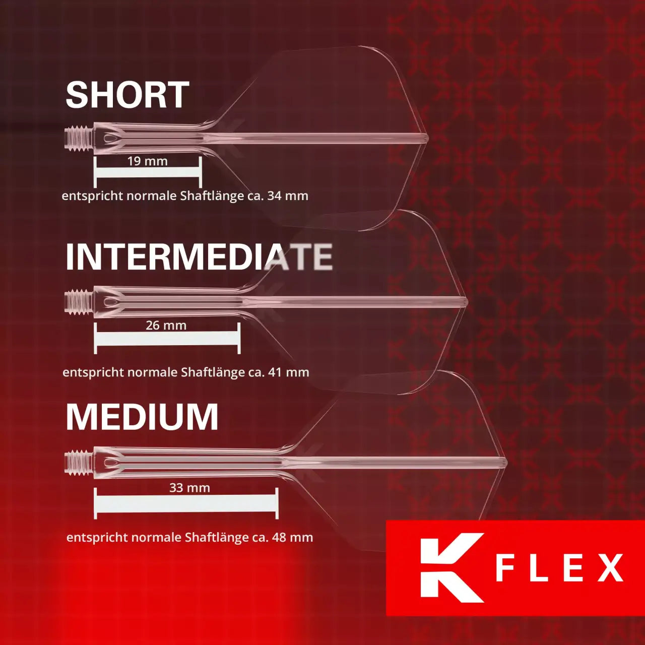 Target - K-Flex Flightsystem Rot - No2 Länge 19 mm