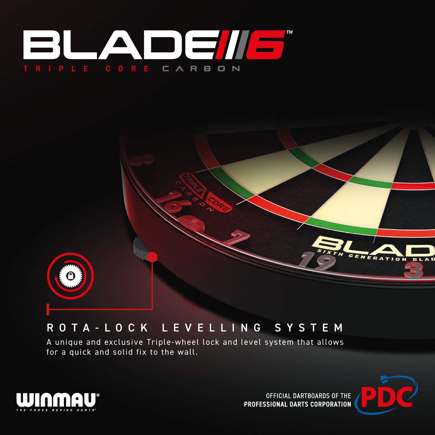 Winmau - Blade 6 Triple Core Steeldartboard
